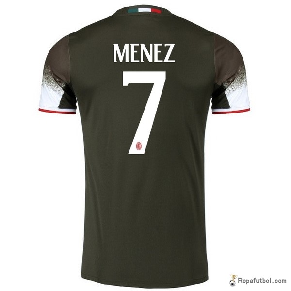 Camiseta AC Milan Replica Tercera Ropa Menez 2016/17